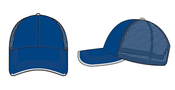Blue Truckers Cap | Custom Caps & Headbands | Boxxerworld