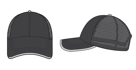 Black Truckers Cap | Custom Caps & Headbands | Boxxerworld