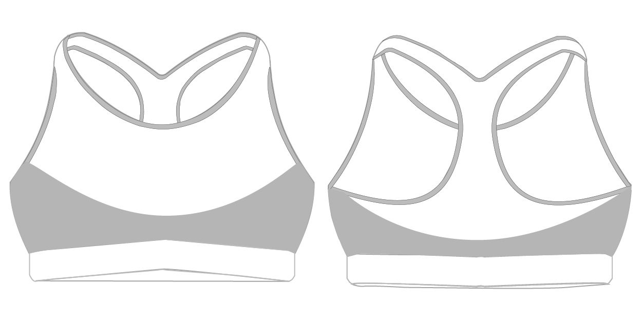 Sky SPORTS BRA | Custom Sports Bra / Skirts | Boxxerworld