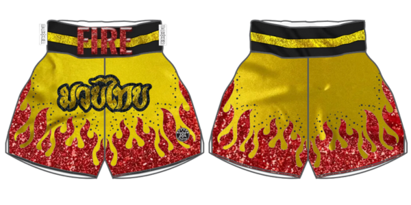 Fire MTS | Custom Muay Thai Shorts | Boxxerworld