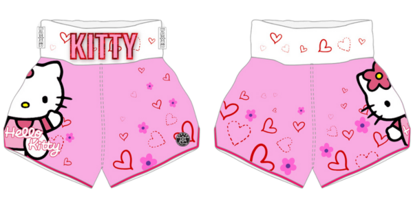 HELLO KITTY MTS | Custom Muay Thai Shorts | Boxxerworld