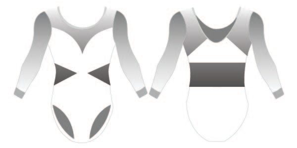 LINDA  Sleeve LEOTARD | Custom Sports Bra / Skirts | Boxxerworld