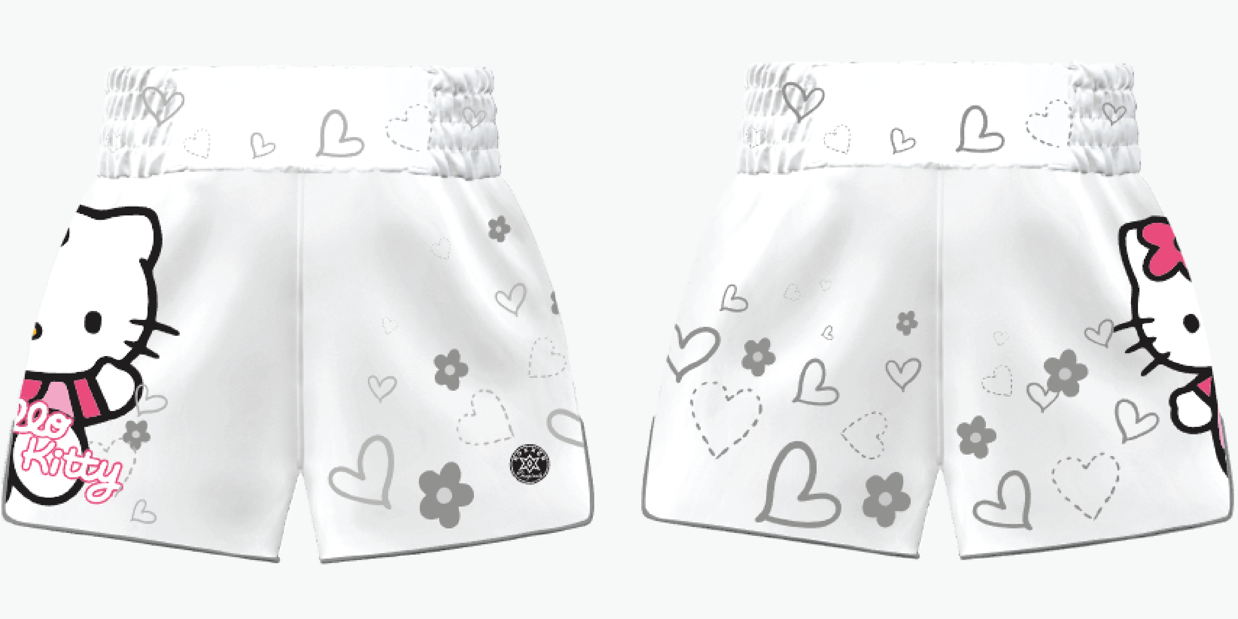 HELLO KITTY MTS | Custom Muay Thai Shorts | Boxxerworld