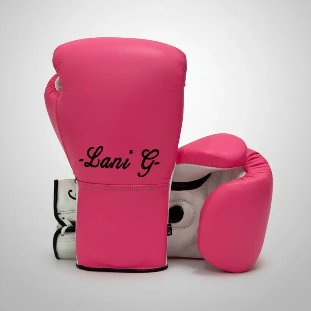 Impact Pro Classic lace-up boxing gloves shown in a custom colour design.