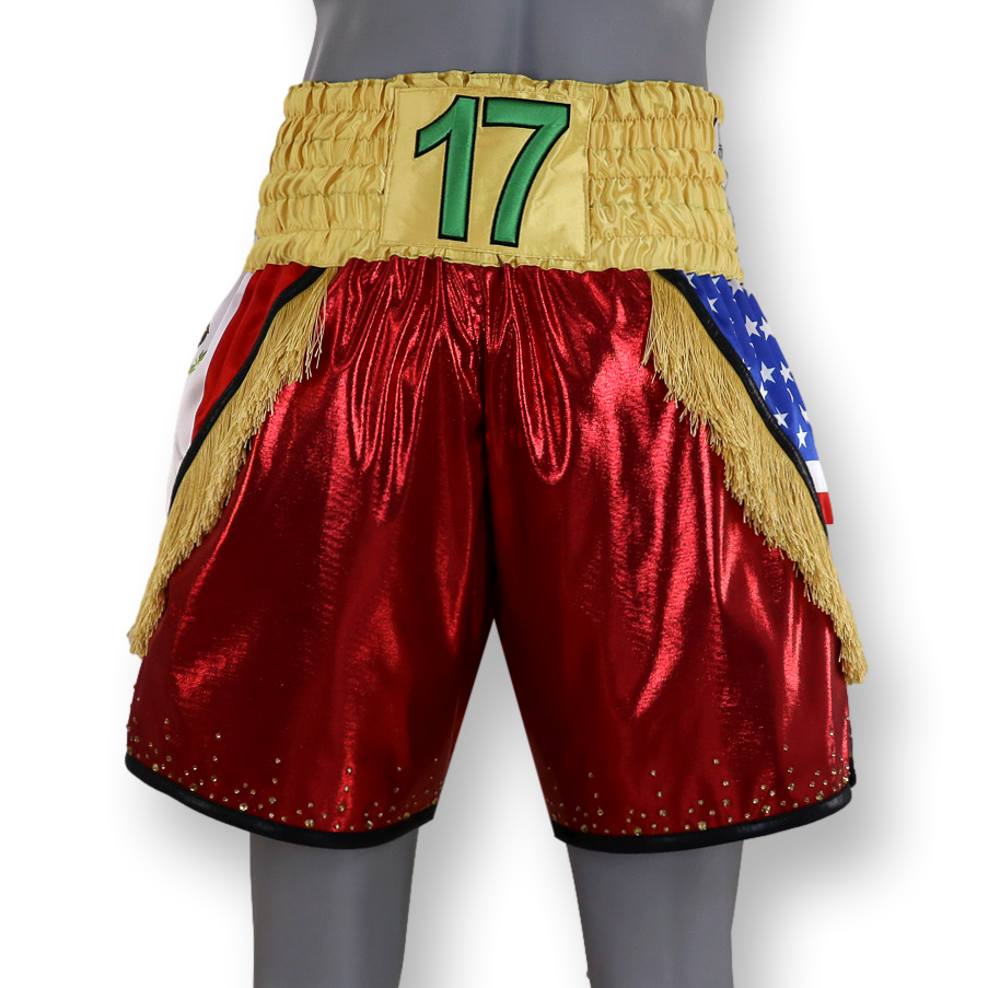 Mexican USA BX Luis Custom Boxing Shorts & Trunks