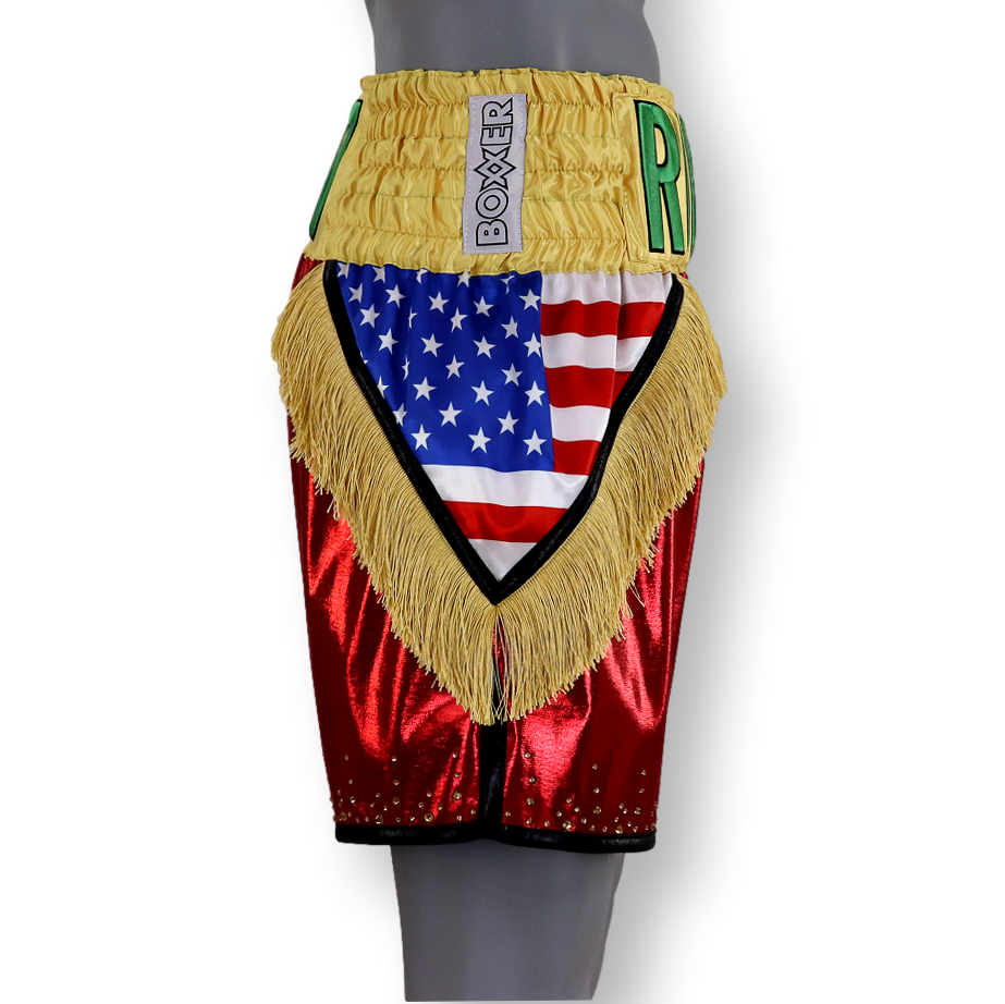 Mexican USA BX Luis Custom Boxing Shorts & Trunks