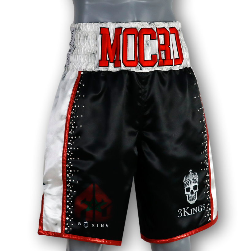 Side Stripe BX Old Achraf Custom Boxing Shorts & Trunks
