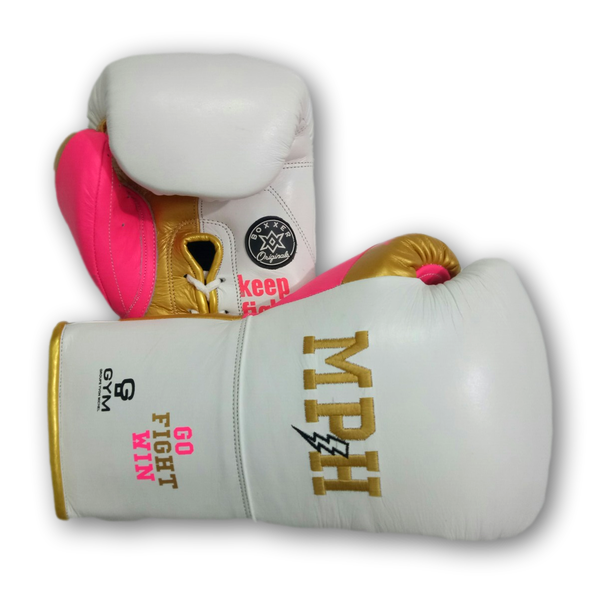 Gloves Laced / Flat Old Denise Boxing Gloves