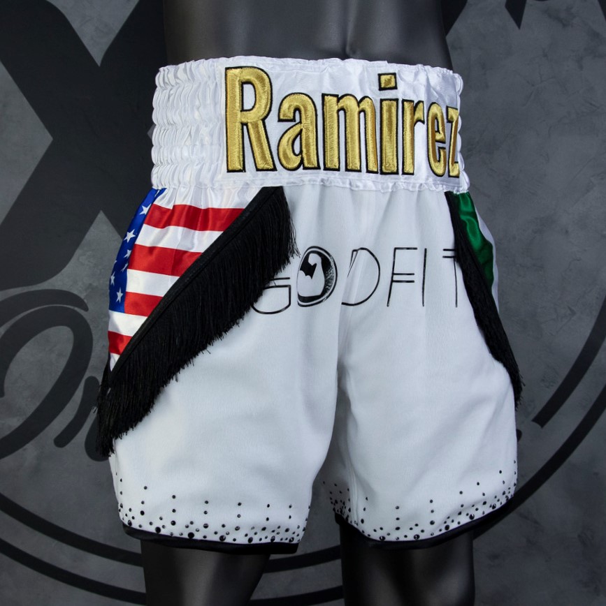 Mexican USA BX Alejandro Custom Boxing Shorts & Trunks
