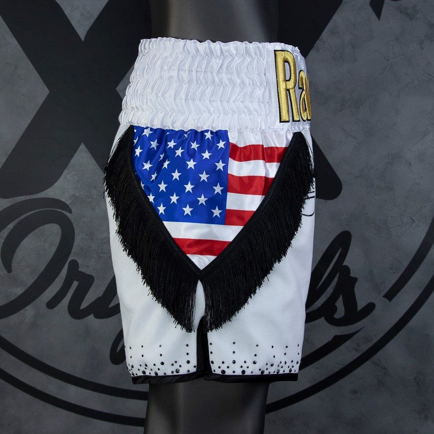 Mexican USA BX Alejandro Custom Boxing Shorts & Trunks