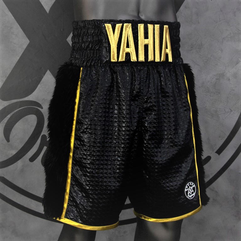 Side Stripe BX Old Yahia Custom Boxing Shorts & Trunks