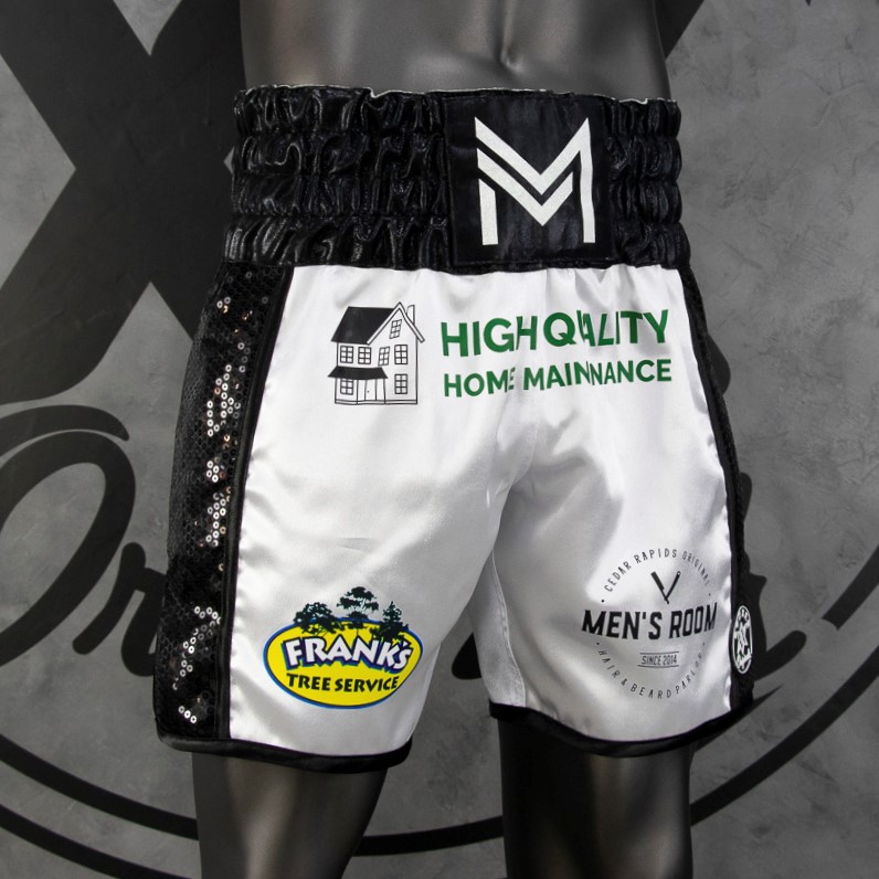 Side Stripe BX Old Mitchell Custom Boxing Shorts & Trunks