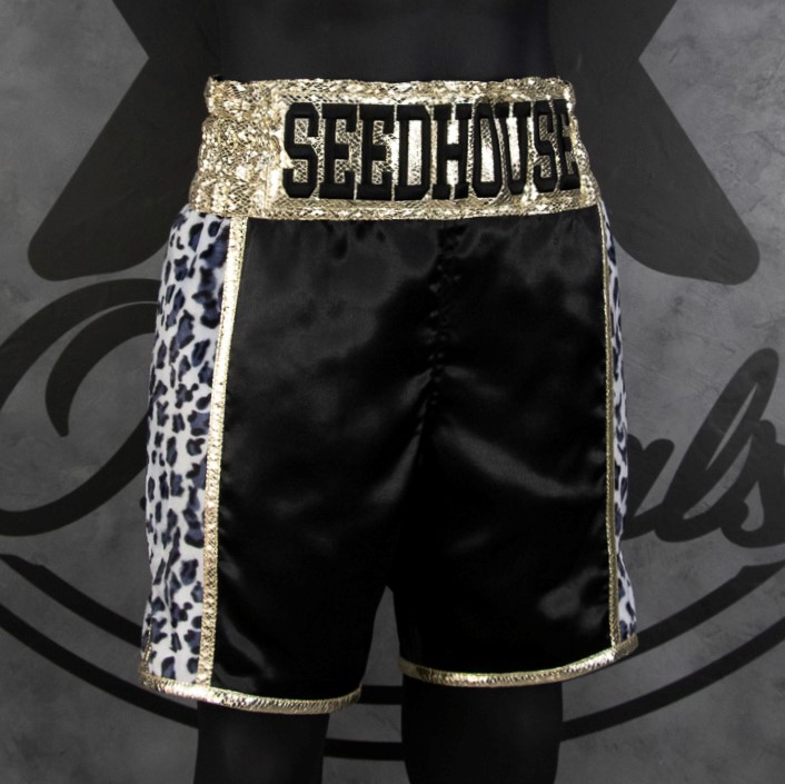 Side Stripe BX Old Lewis Custom Boxing Shorts & Trunks