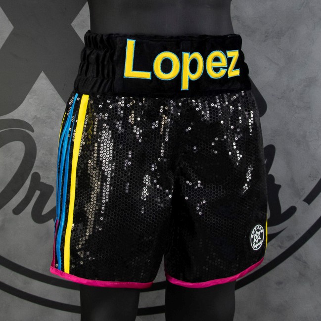 PIN STRIPE BX Sergio Custom Boxing Shorts & Trunks