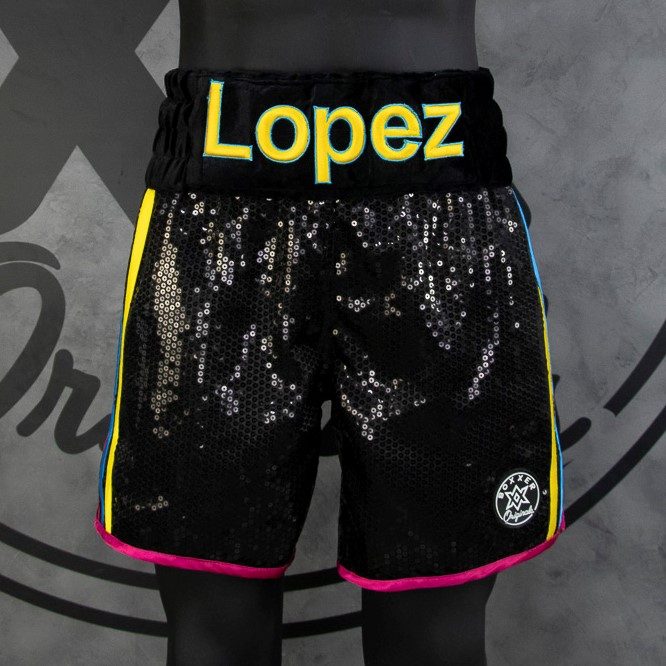 PIN STRIPE BX Sergio Custom Boxing Shorts & Trunks