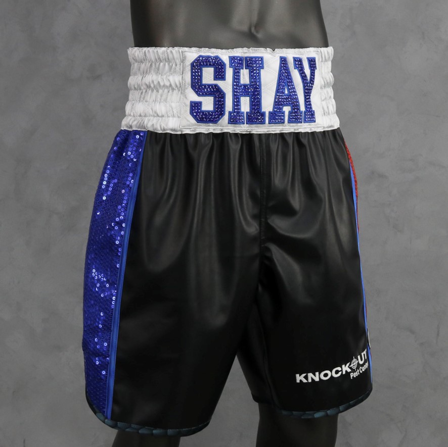 Side Stripe BX Old Hugh Custom Boxing Shorts & Trunks