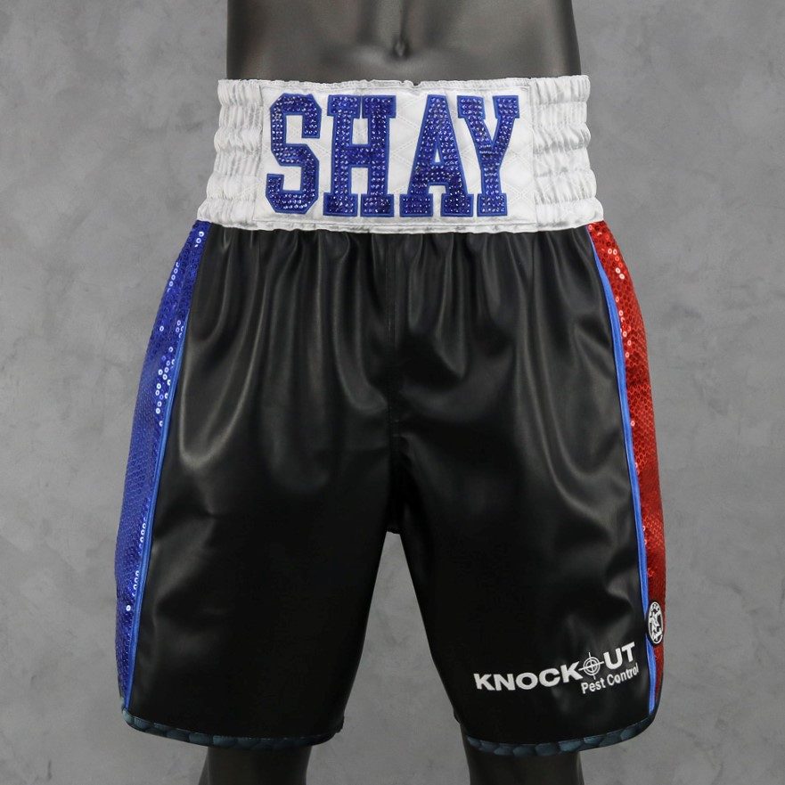 Side Stripe BX  Hugh Custom Boxing Shorts & Trunks