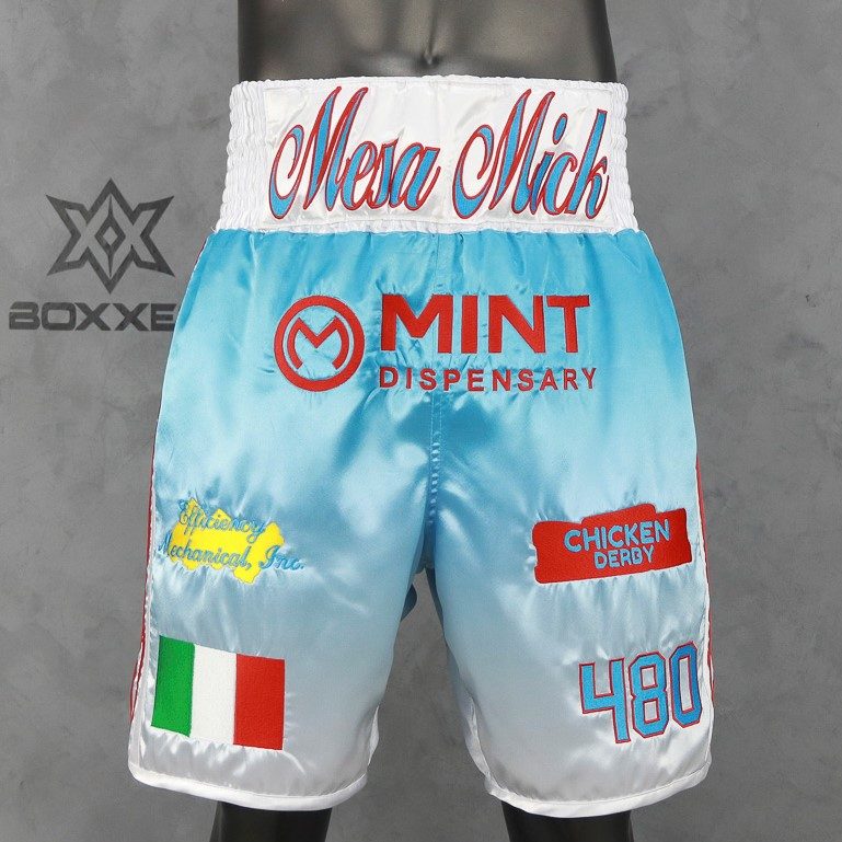PIN STRIPE BX Micky Custom Boxing Shorts & Trunks