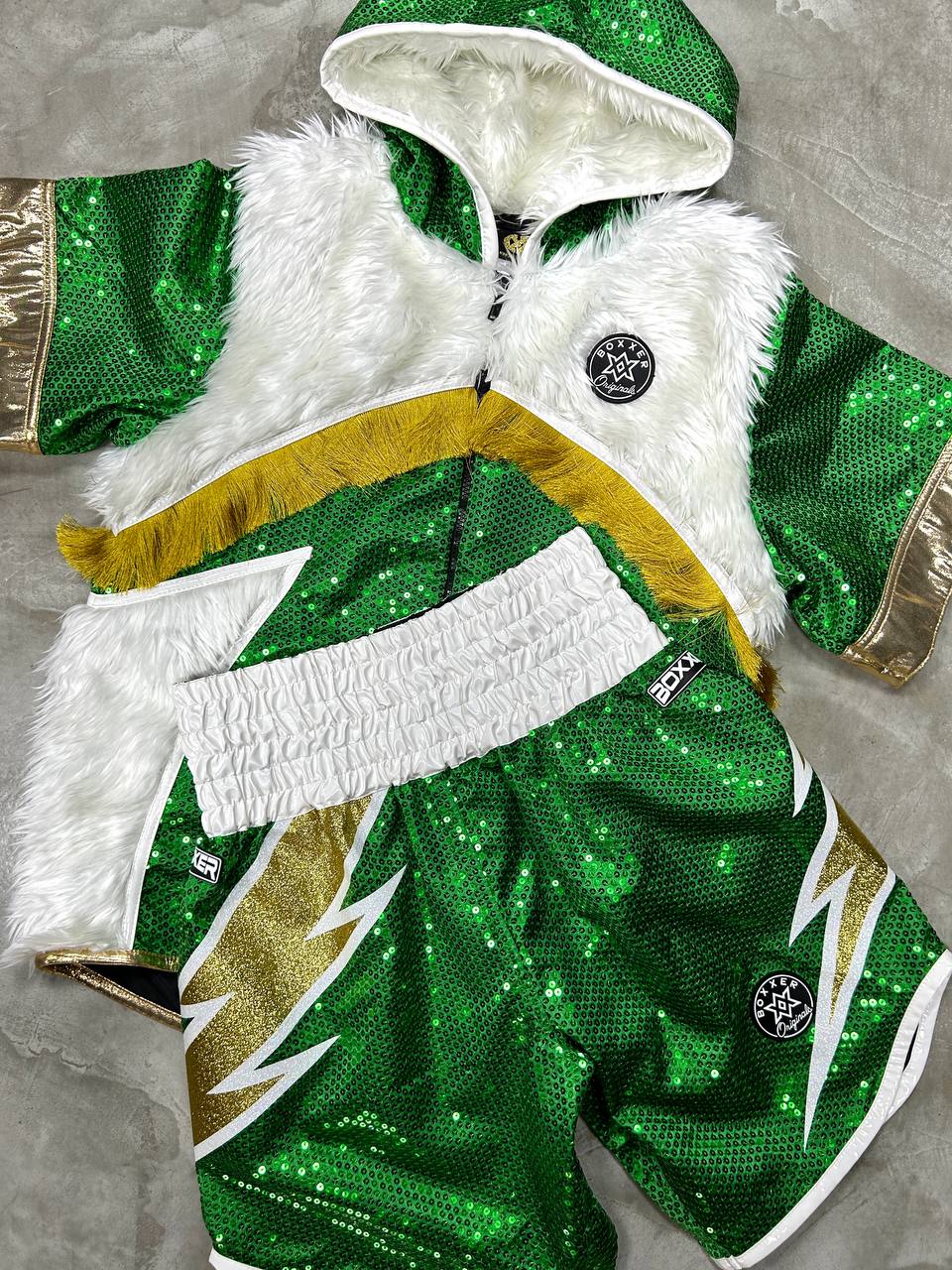 Lightning BX Old Laquan Custom Boxing Shorts & Trunks