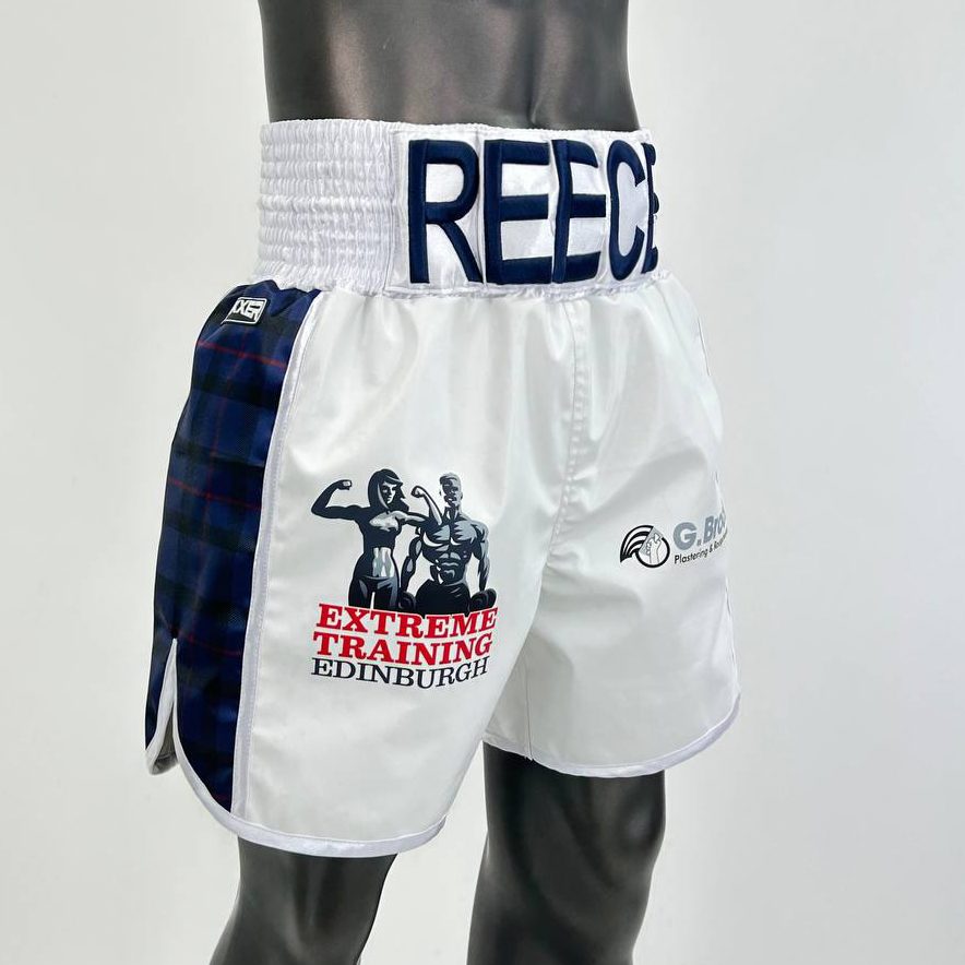 Side Stripe BX Old Reece Custom Boxing Shorts & Trunks