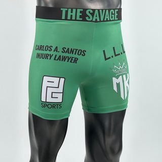 Classic Vale Tudo MMA Green Paul Compression Shorts