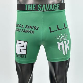 Classic Vale Tudo MMA Green Paul Compression Shorts