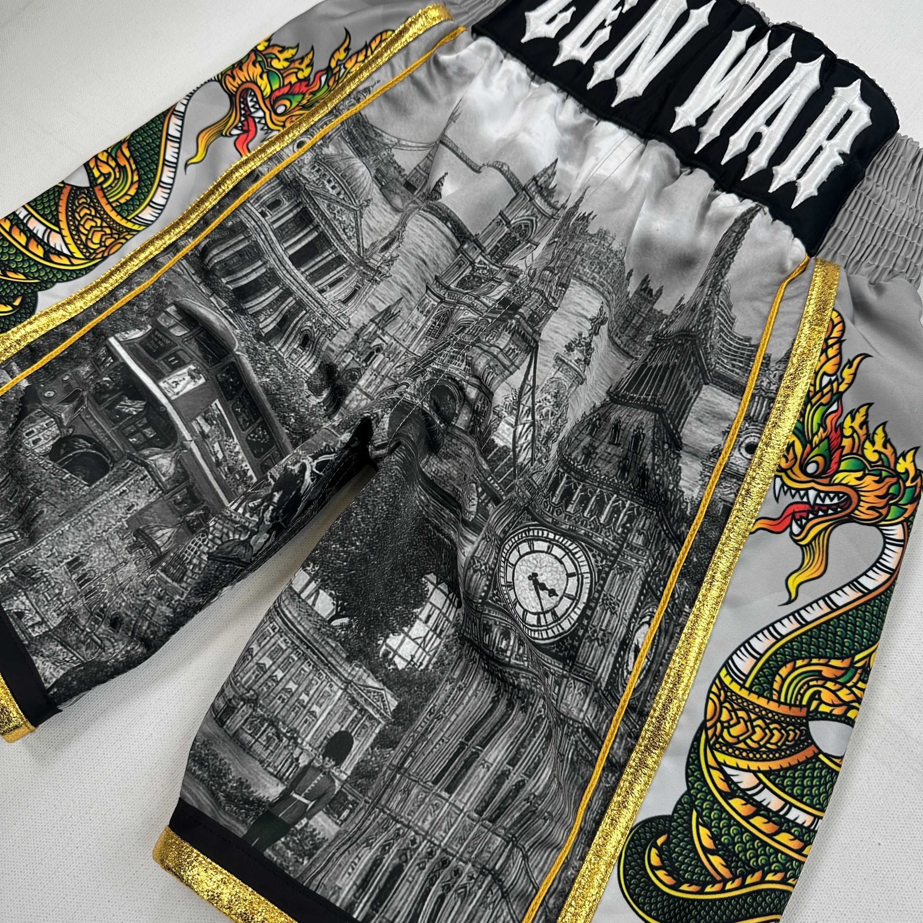 Side Stripe Luxury II Zen Custom Boxing Shorts & Trunks