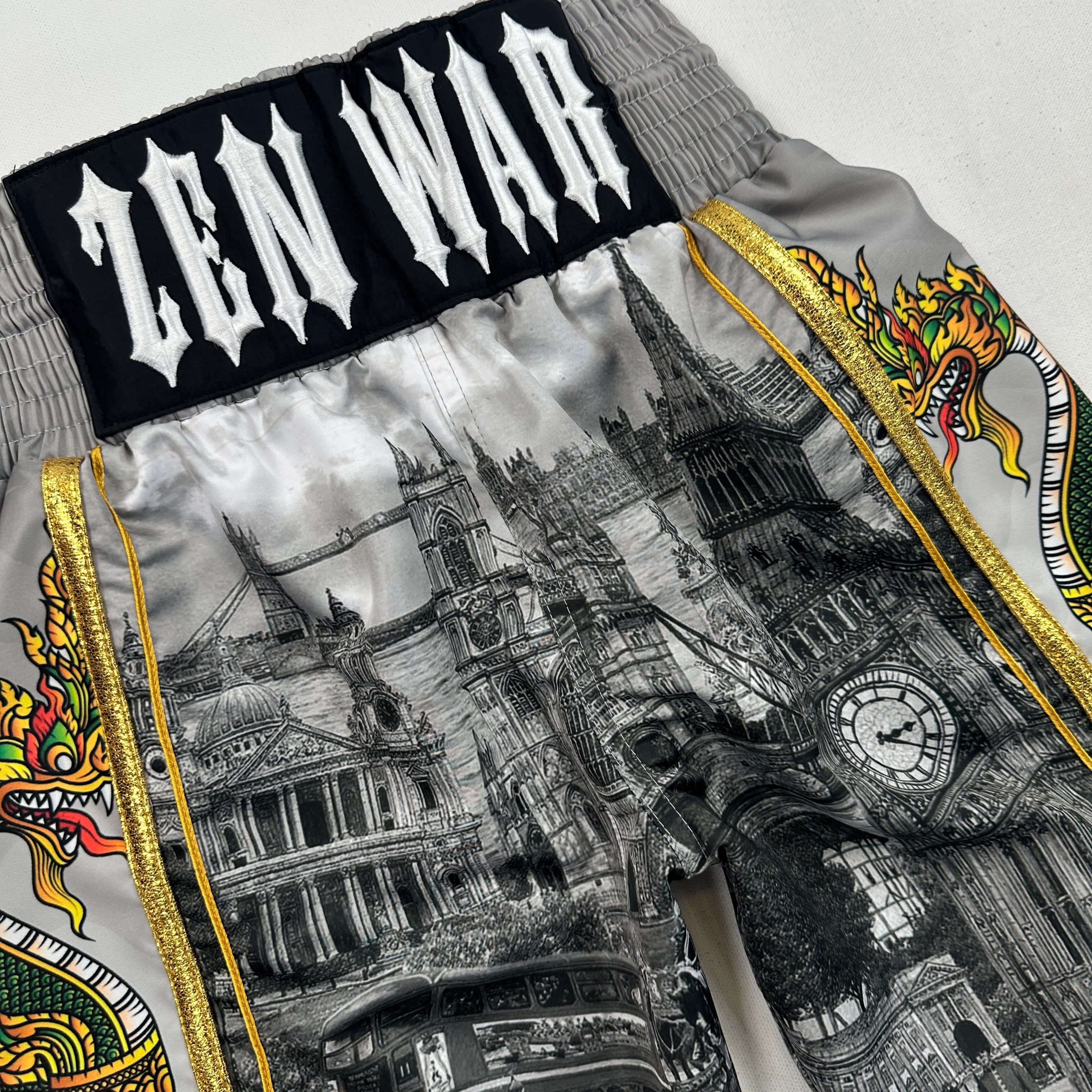 Side Stripe Luxury II Zen Custom Boxing Shorts & Trunks