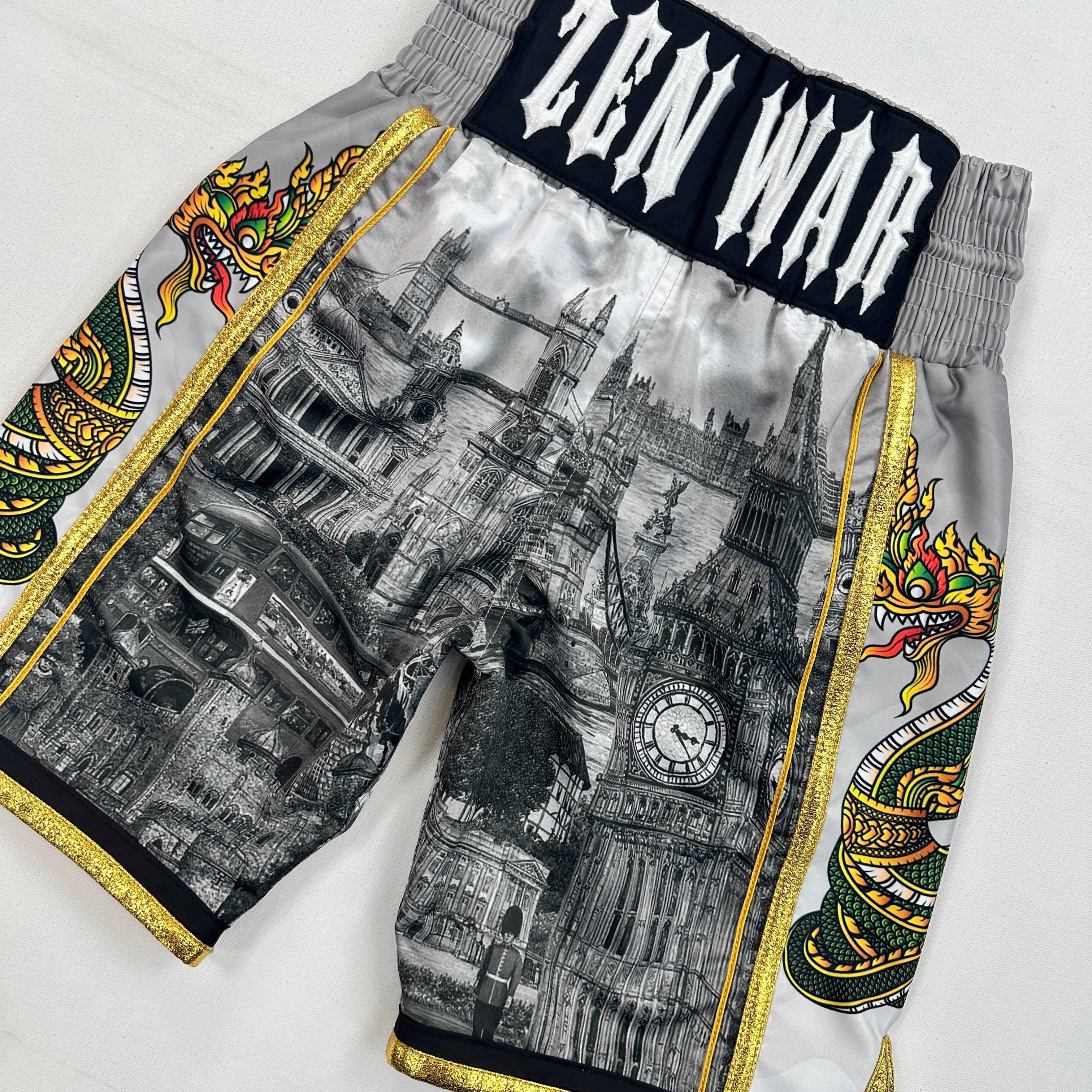 Side Stripe Luxury II Zen Custom Boxing Shorts & Trunks