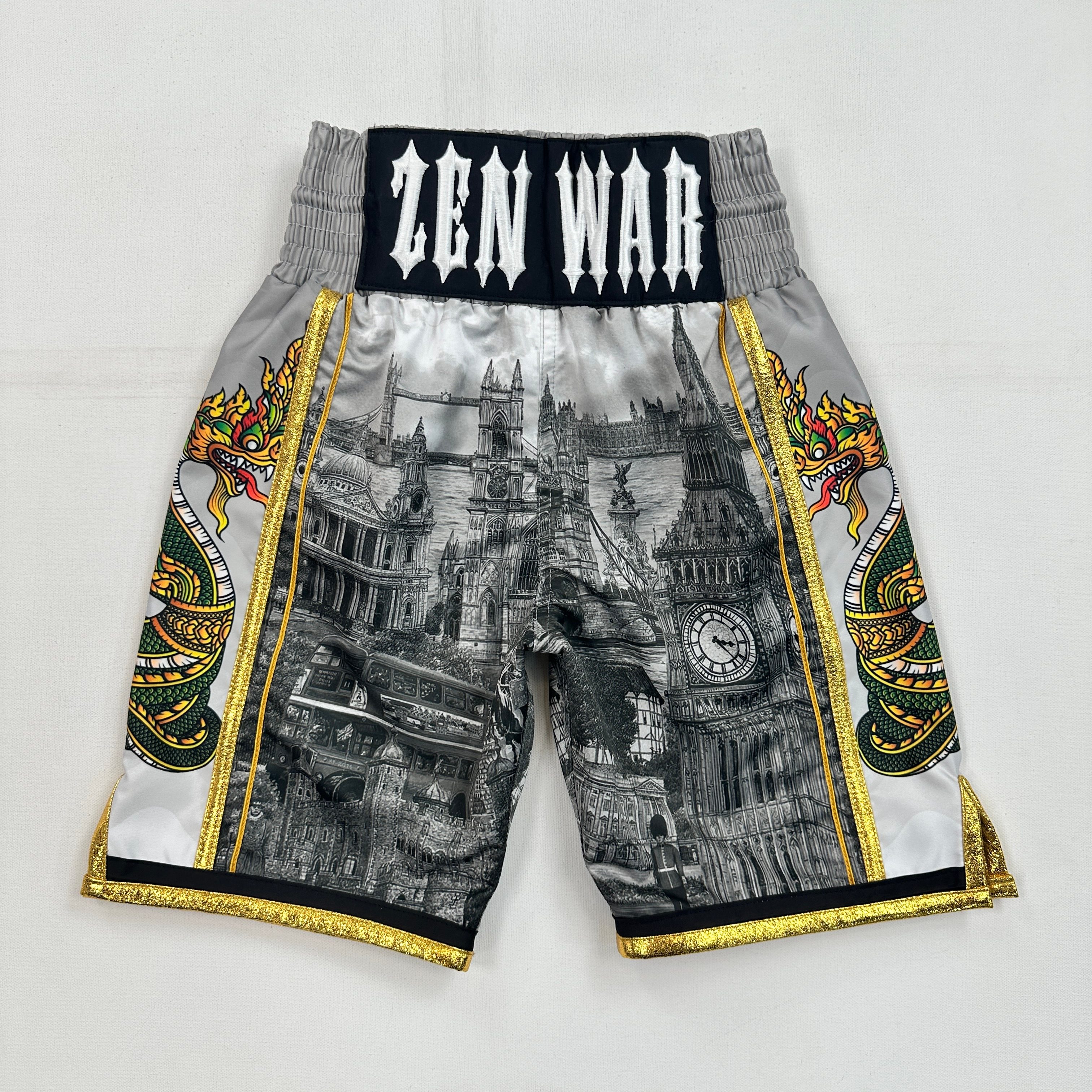 Side Stripe Luxury II Zen Custom Boxing Shorts & Trunks