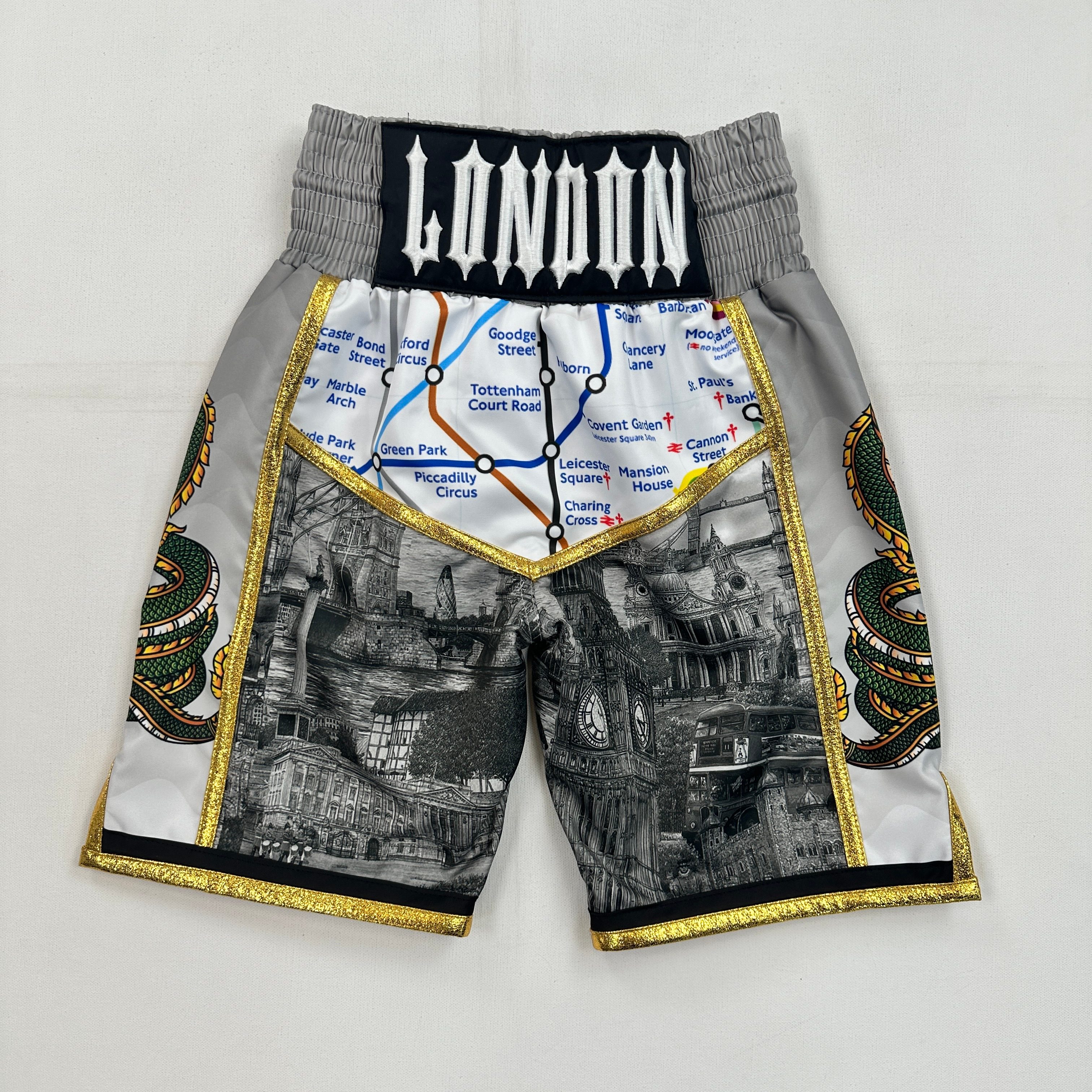Side Stripe Luxury II Zen Custom Boxing Shorts & Trunks