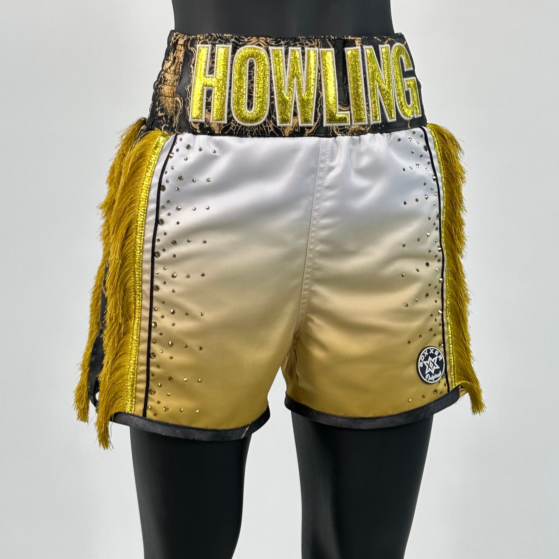 Side Stripe Luxury II Old Bree Custom Boxing Shorts & Trunks