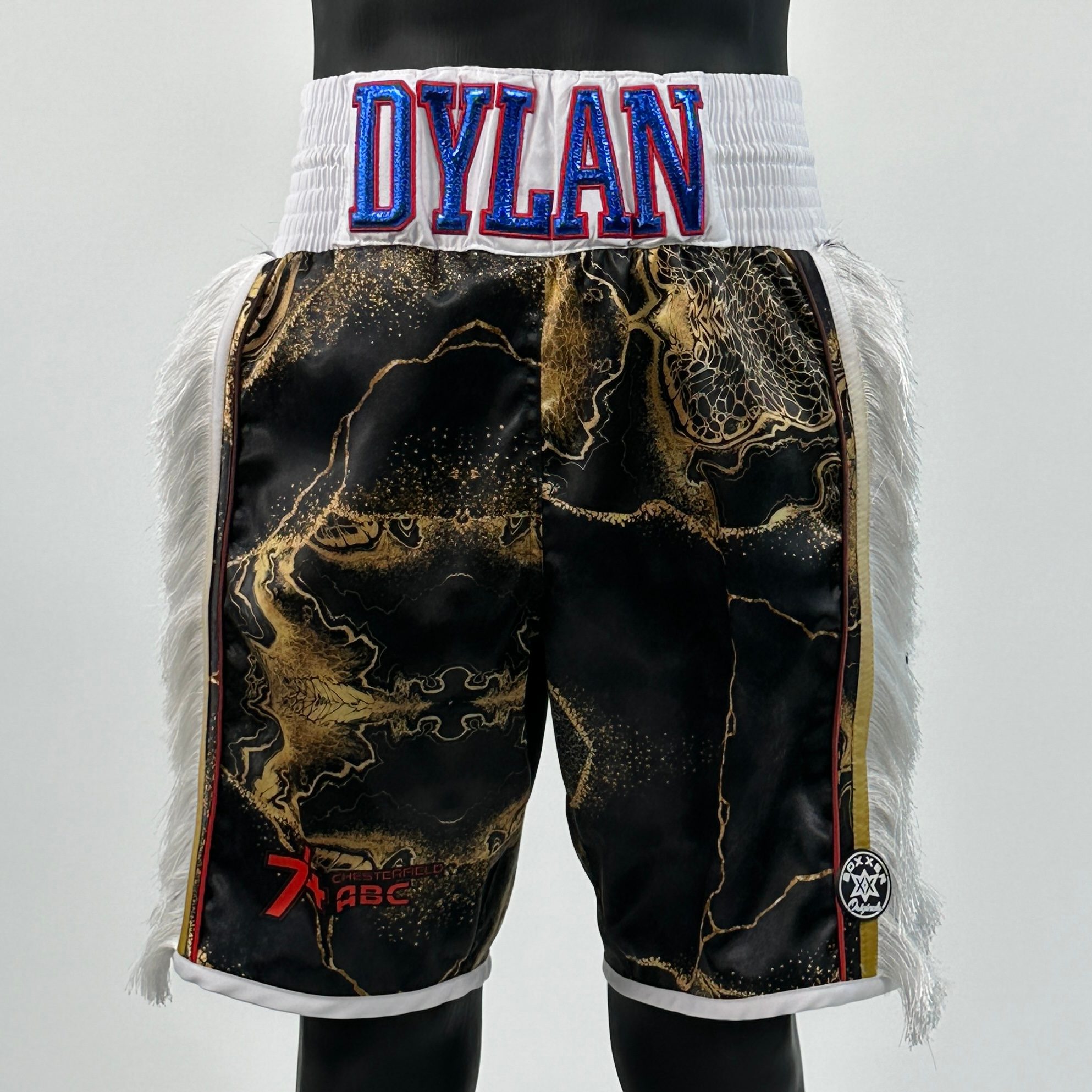 Side Stripe Luxury II Tony Custom Boxing Shorts & Trunks