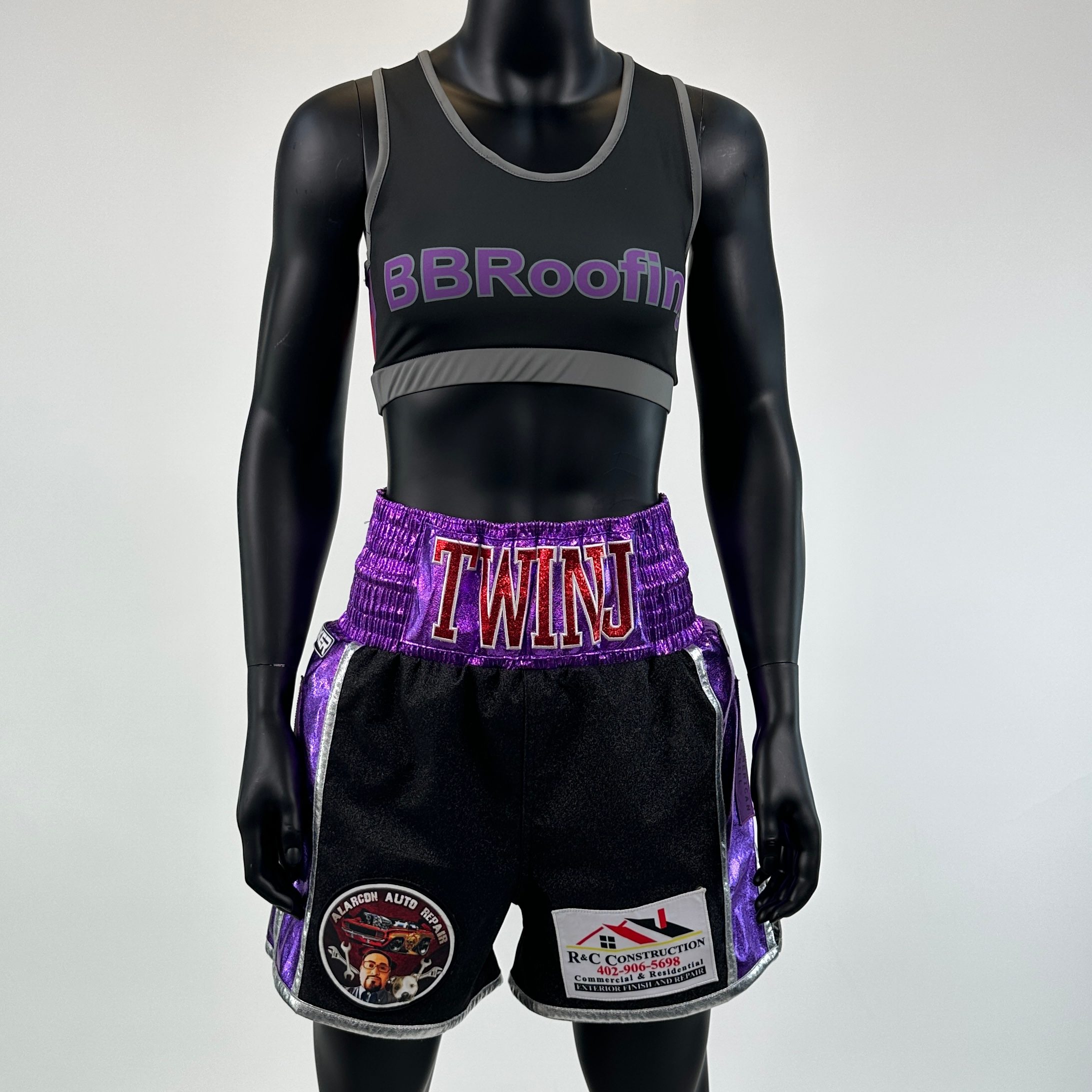 Side Stripe BX  Jose WOMENS Custom Boxing Shorts & Trunks