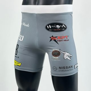 Classic Vale Tudo MMA Dark Silver Kurtis Compression Shorts
