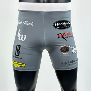 Classic Vale Tudo MMA Dark Silver Kurtis Compression Shorts