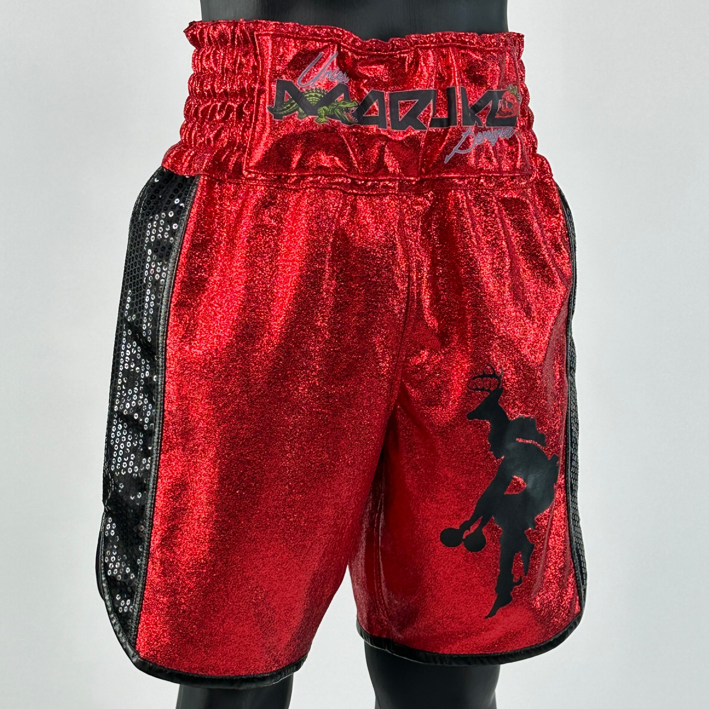 Side Stripe BX  Lorena Custom Boxing Shorts & Trunks