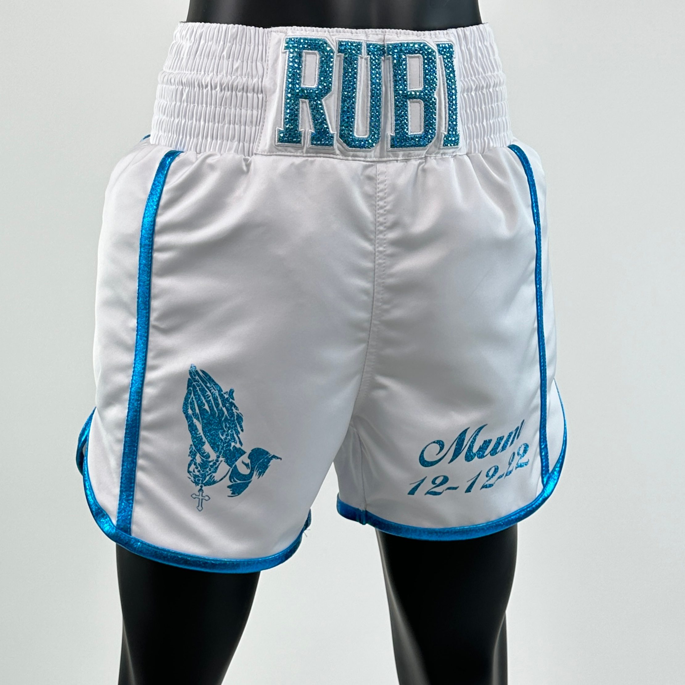 Side Stripe BX Old rubi WOMENS Custom Boxing Shorts & Trunks