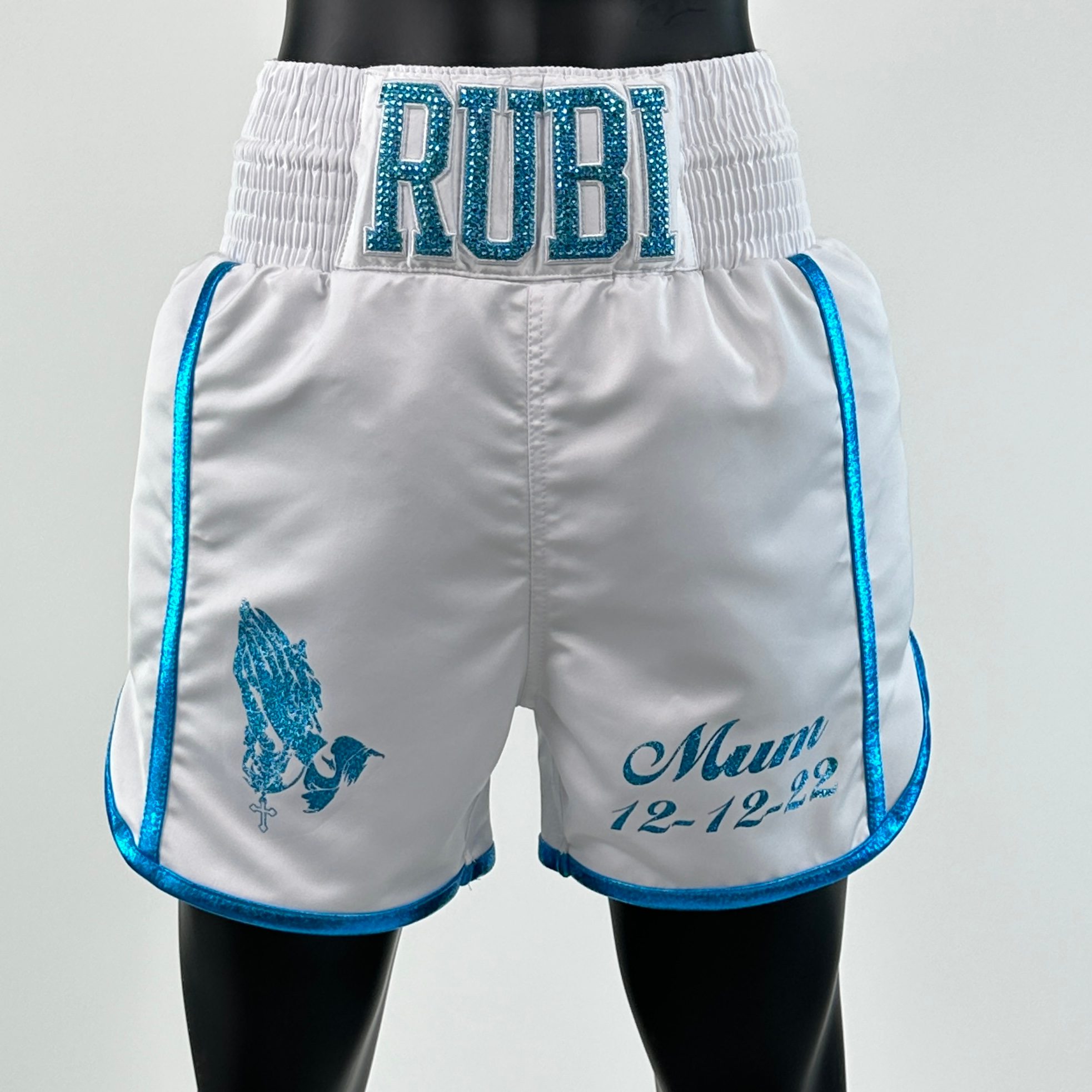 Side Stripe BX  rubi WOMENS Custom Boxing Shorts & Trunks