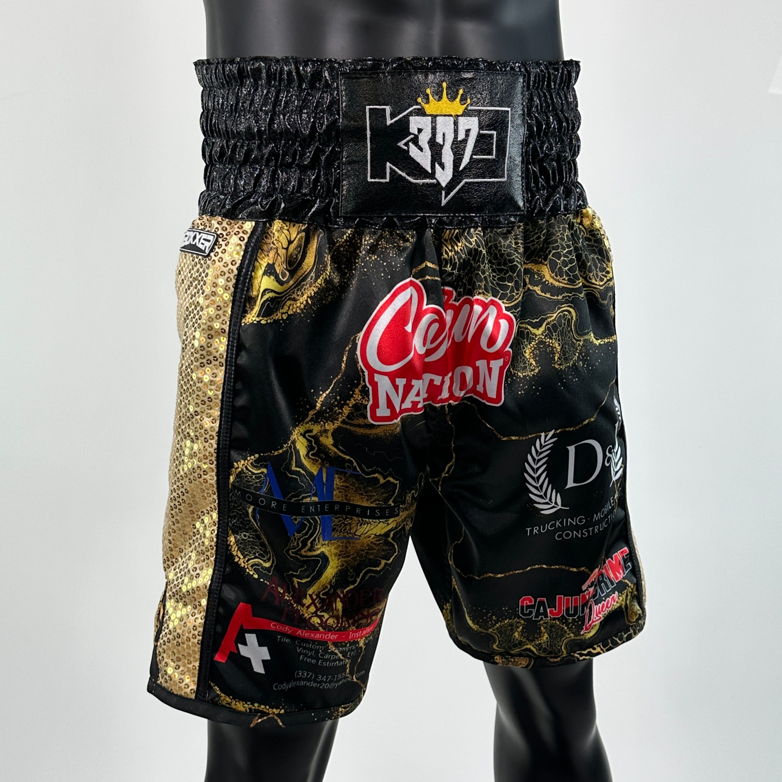 Side Stripe BX Old Keon Custom Boxing Shorts & Trunks
