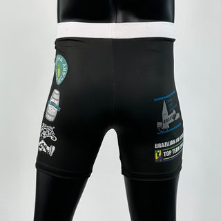Classic Vale Tudo MMA Black Charlotte Compression Shorts