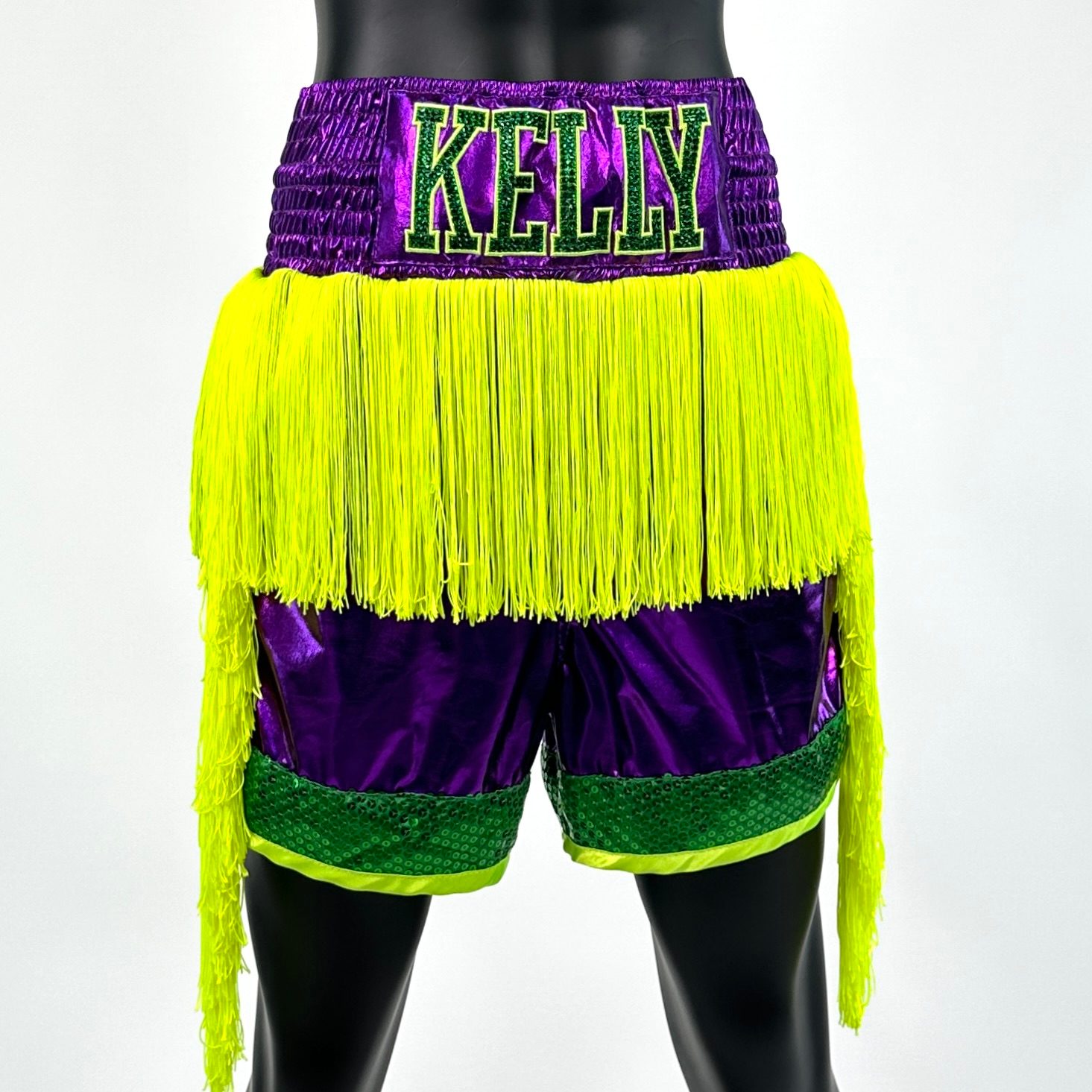 Long Tassels Supreme BX Kelly 136897. WOMENS Custom Boxing Shorts & Trunks