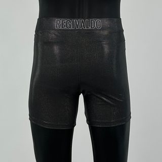 Classic Vale Tudo MMA Black foil dot Regivaldo C Compression Shorts