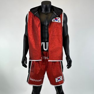 Side Stripe BX Old Boram 139076 Custom Boxing Shorts & Trunks