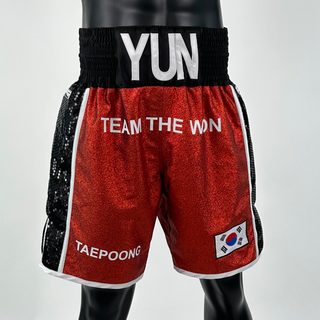 Side Stripe BX Old Boram 139076 Custom Boxing Shorts & Trunks
