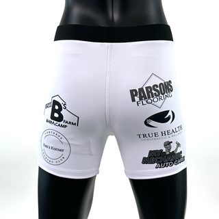 Classic Vale Tudo MMA Black and red Samantha N Compression Shorts