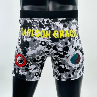 Classic Vale Tudo MMA Black white camo Christian H Compression Shorts