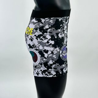 Classic Vale Tudo MMA Black white camo Christian H Compression Shorts
