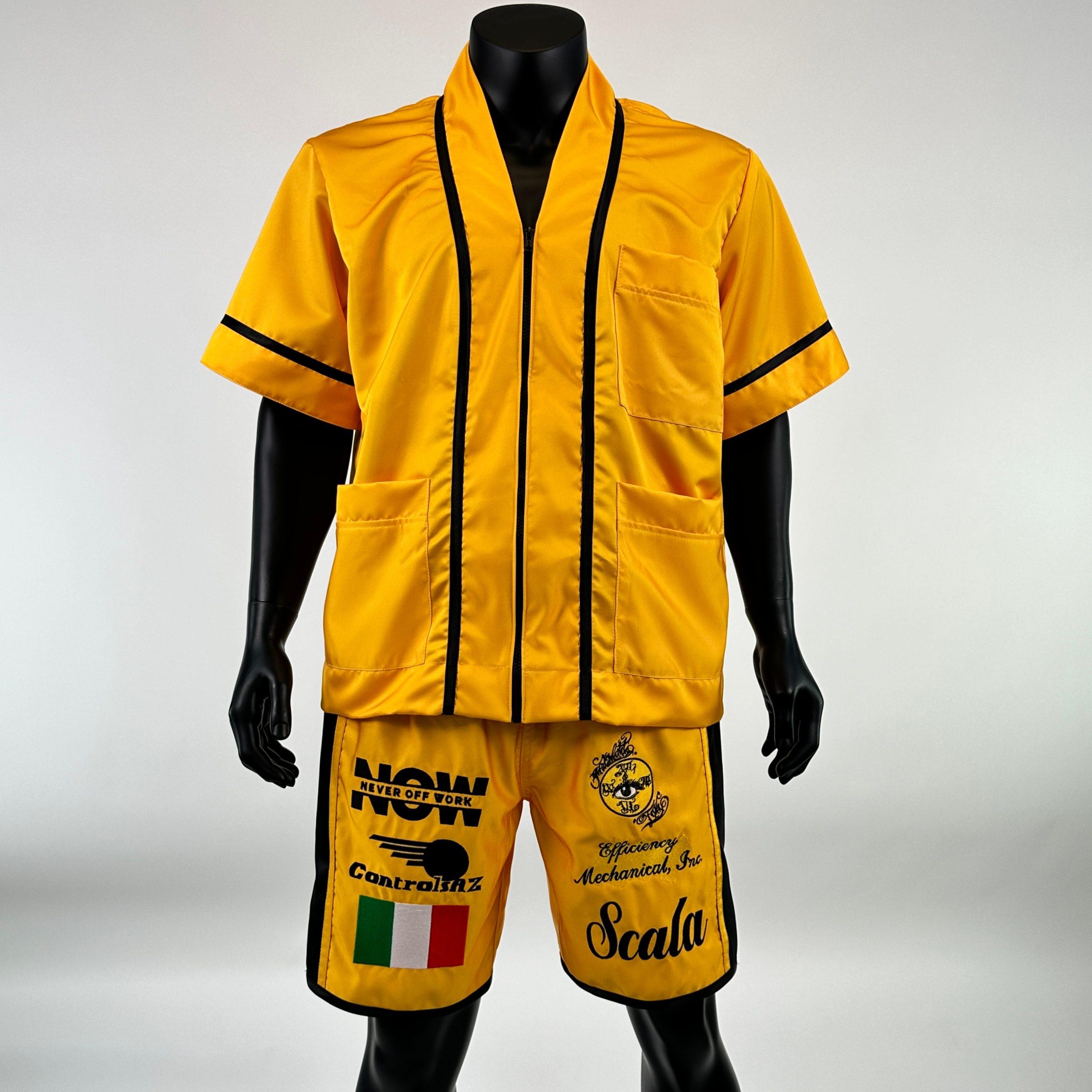 Side Stripe BX  Micky 142509 Custom Boxing Shorts & Trunks