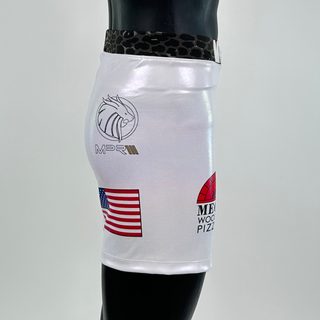 Classic Vale Tudo MMA White Ethen M Compression Shorts
